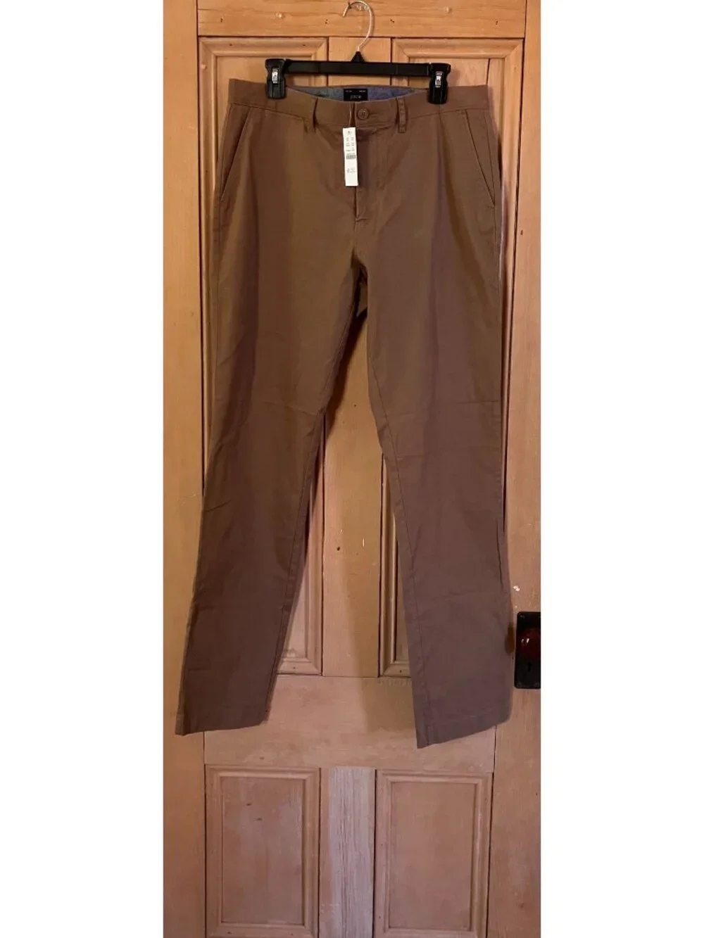 J.Crew Mens AV209 Athletic Chino Khaki Pants Size 34/32 Beige AN NWT